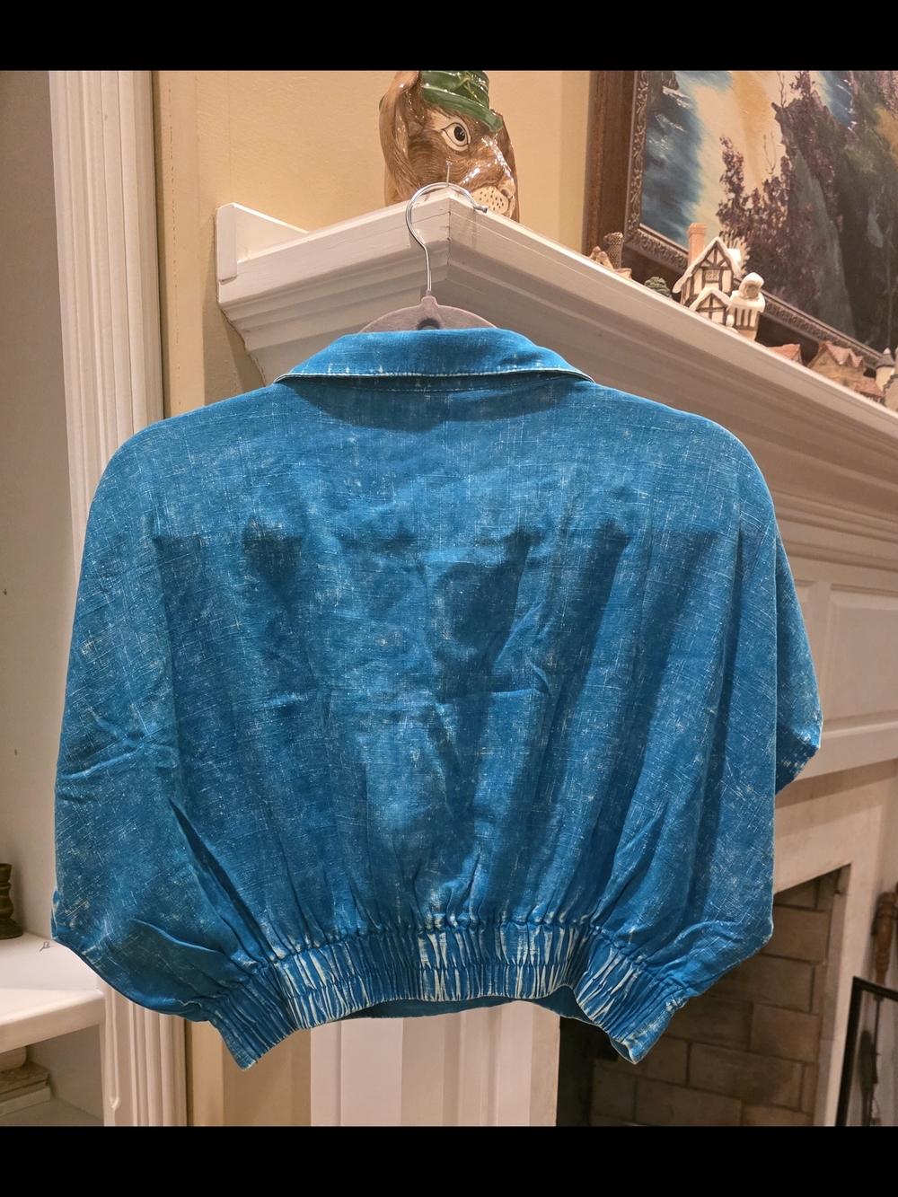 Zenana Outfitters Teal Washed Cropped V-Neck Top. NWOT! - Picture 2 of 3